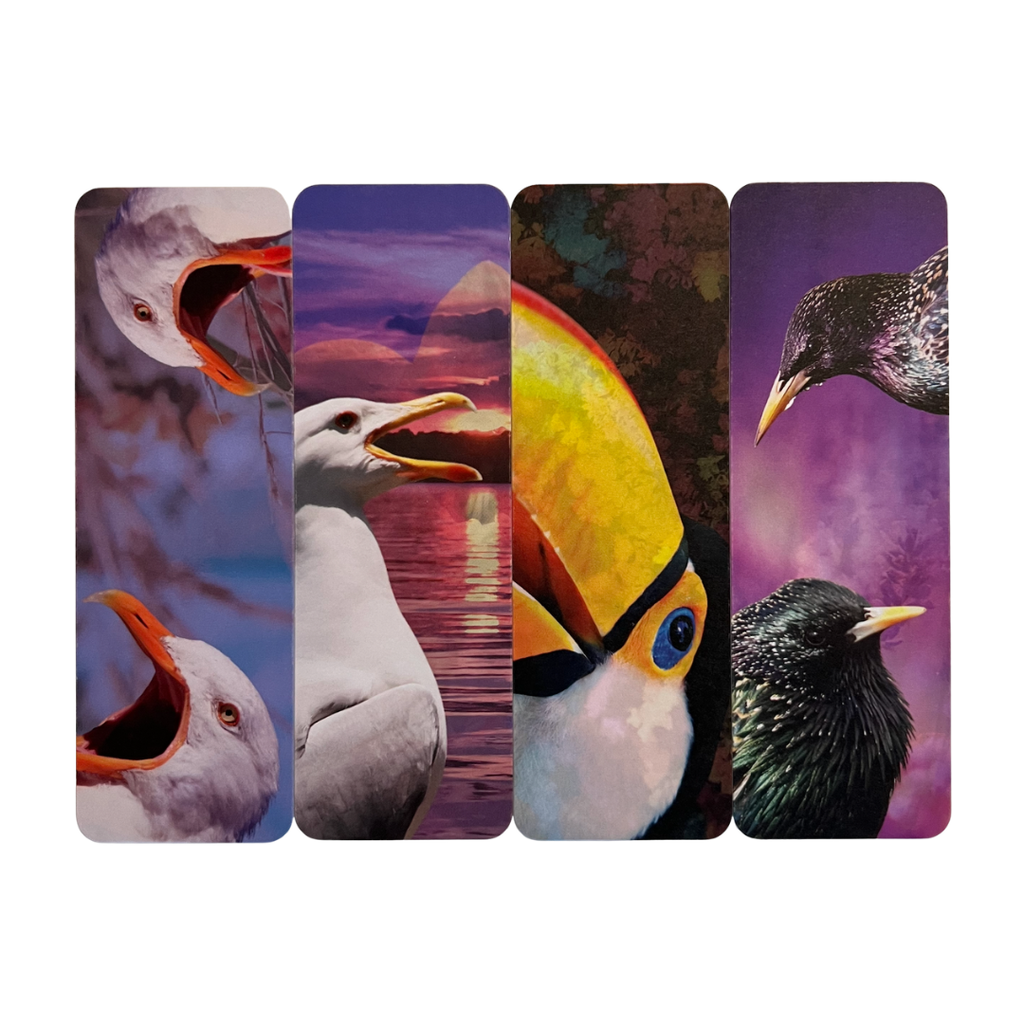 Bird Bookmarks - Colorful, Matte